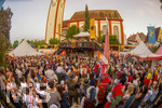 03.07.2026,  Frundsbergfest Mindelheim 2026, Historisches-Fest im Unterallgäu mit tausenden Mitwirkenden. Die Kreisstadt Mindelheim kehrt für eine Woche ins Mittelalter zurück um ihre historische Geschichte zu feiern. Viel Betrieb im Fähnlein Ems, Emser Lager.
