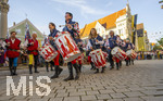 03.07.2026,  Frundsbergfest Mindelheim 2026, Historisches-Fest im Unterallgäu mit tausenden Mitwirkenden. Die Kreisstadt Mindelheim kehrt für eine Woche ins Mittelalter zurück um ihre historische Geschichte zu feiern.  Mindelheimer Fahnenschwinger 
