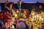 03.07.2026,  Frundsbergfest Mindelheim 2026, Historisches-Fest im Unterallgäu mit tausenden Mitwirkenden. Die Kreisstadt Mindelheim kehrt für eine Woche ins Mittelalter zurück um ihre historische Geschichte zu feiern.  Hauptleute Versammlung im Fähnlein Ems, Emser Lager.  