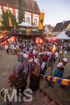 03.07.2026,  Frundsbergfest Mindelheim 2026, Historisches-Fest im Unterallgäu mit tausenden Mitwirkenden. Die Kreisstadt Mindelheim kehrt für eine Woche ins Mittelalter zurück um ihre historische Geschichte zu feiern. Viel Betrieb im Fähnlein Ems, Emser Lager.