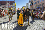 04.07.2026,  Frundsbergfest Mindelheim 2026, Historisches-Fest im Unterallgäu mit tausenden Mitwirkenden. Die Kreisstadt Mindelheim kehrt für eine Woche ins Mittelalter zurück und feiert ihre historische Geschichte. Einzug der Bauern zum Bauernmarkt 