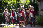 04.07.2026,  Frundsbergfest Mindelheim 2026, Historisches-Fest im Unterallgäu mit tausenden Mitwirkenden. Die Kreisstadt Mindelheim kehrt für eine Woche ins Mittelalter zurück und feiert ihre historische Geschichte.  Schauspiel MEHR SOLD MUSS HER am Stadtgraben, Landknechte stürmen die Mauern der Stadt. 