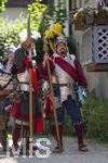 04.07.2026,  Frundsbergfest Mindelheim 2026, Historisches-Fest im Unterallgäu mit tausenden Mitwirkenden. Die Kreisstadt Mindelheim kehrt für eine Woche ins Mittelalter zurück und feiert ihre historische Geschichte.  Schauspiel MEHR SOLD MUSS HER am Stadtgraben, Landknechte stürmen die Mauern der Stadt. 