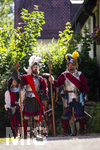 04.07.2026,  Frundsbergfest Mindelheim 2026, Historisches-Fest im Unterallgäu mit tausenden Mitwirkenden. Die Kreisstadt Mindelheim kehrt für eine Woche ins Mittelalter zurück und feiert ihre historische Geschichte.  Schauspiel MEHR SOLD MUSS HER am Stadtgraben, Landknechte stürmen die Mauern der Stadt. 