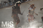 04.07.2026,  Frundsbergfest Mindelheim 2026, Historisches-Fest im Unterallgäu mit tausenden Mitwirkenden. Die Kreisstadt Mindelheim kehrt für eine Woche ins Mittelalter zurück und feiert ihre historische Geschichte.  Schauspiel MEHR SOLD MUSS HER am Stadtgraben, Landknechte stürmen die Mauern der Stadt. 