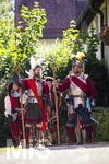 04.07.2026,  Frundsbergfest Mindelheim 2026, Historisches-Fest im Unterallgäu mit tausenden Mitwirkenden. Die Kreisstadt Mindelheim kehrt für eine Woche ins Mittelalter zurück und feiert ihre historische Geschichte.  Schauspiel MEHR SOLD MUSS HER am Stadtgraben, Landknechte stürmen die Mauern der Stadt. 