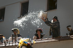 04.07.2026,  Frundsbergfest Mindelheim 2026, Historisches-Fest im Unterallgäu mit tausenden Mitwirkenden. Die Kreisstadt Mindelheim kehrt für eine Woche ins Mittelalter zurück und feiert ihre historische Geschichte.  Schauspiel MEHR SOLD MUSS HER am Stadtgraben, Landknechte stürmen die Mauern der Stadt. 