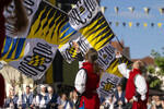04.07.2026,  Frundsbergfest Mindelheim 2026, Historisches-Fest im Unterallgäu mit tausenden Mitwirkenden. Die Kreisstadt Mindelheim kehrt für eine Woche ins Mittelalter zurück und feiert ihre historische Geschichte. Fahnenschwinger Mindelheim