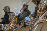 04.07.2026,  Frundsbergfest Mindelheim 2026, Historisches-Fest im Unterallgäu mit tausenden Mitwirkenden. Die Kreisstadt Mindelheim kehrt für eine Woche ins Mittelalter zurück und feiert ihre historische Geschichte.  Schauspiel MEHR SOLD MUSS HER am Stadtgraben, Landknechte stürmen die Mauern der Stadt. 
