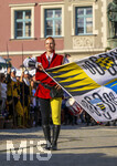 04.07.2026,  Frundsbergfest Mindelheim 2026, Historisches-Fest im Unterallgäu mit tausenden Mitwirkenden. Die Kreisstadt Mindelheim kehrt für eine Woche ins Mittelalter zurück und feiert ihre historische Geschichte. Fahnenschwinger Mindelheim