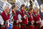 04.07.2026,  Frundsbergfest Mindelheim 2026, Historisches-Fest im Unterallgäu mit tausenden Mitwirkenden. Die Kreisstadt Mindelheim kehrt für eine Woche ins Mittelalter zurück und feiert ihre historische Geschichte. Fahnenschwinger Mindelheim