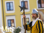 04.07.2026,  Frundsbergfest Mindelheim 2026, Historisches-Fest im Unterallgäu mit tausenden Mitwirkenden. Die Kreisstadt Mindelheim kehrt für eine Woche ins Mittelalter zurück und feiert ihre historische Geschichte. Stadtwache Riedmaier 