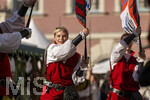 04.07.2026,  Frundsbergfest Mindelheim 2026, Historisches-Fest im Unterallgäu mit tausenden Mitwirkenden. Die Kreisstadt Mindelheim kehrt für eine Woche ins Mittelalter zurück und feiert ihre historische Geschichte. Fahnenschwinger Mindelheim