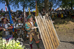 04.07.2026,  Frundsbergfest Mindelheim 2026, Historisches-Fest im Unterallgäu mit tausenden Mitwirkenden. Die Kreisstadt Mindelheim kehrt für eine Woche ins Mittelalter zurück und feiert ihre historische Geschichte.  Schauspiel MEHR SOLD MUSS HER am Stadtgraben, Landknechte stürmen die Mauern der Stadt. 