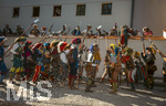 04.07.2026,  Frundsbergfest Mindelheim 2026, Historisches-Fest im Unterallgäu mit tausenden Mitwirkenden. Die Kreisstadt Mindelheim kehrt für eine Woche ins Mittelalter zurück und feiert ihre historische Geschichte.  Schauspiel MEHR SOLD MUSS HER am Stadtgraben, Landknechte stürmen die Mauern der Stadt. 