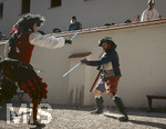04.07.2026,  Frundsbergfest Mindelheim 2026, Historisches-Fest im Unterallgäu mit tausenden Mitwirkenden. Die Kreisstadt Mindelheim kehrt für eine Woche ins Mittelalter zurück und feiert ihre historische Geschichte.  Schauspiel MEHR SOLD MUSS HER am Stadtgraben, Landknechte stürmen die Mauern der Stadt. 