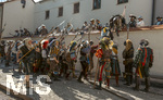 04.07.2026,  Frundsbergfest Mindelheim 2026, Historisches-Fest im Unterallgäu mit tausenden Mitwirkenden. Die Kreisstadt Mindelheim kehrt für eine Woche ins Mittelalter zurück und feiert ihre historische Geschichte.  Schauspiel MEHR SOLD MUSS HER am Stadtgraben, Landknechte stürmen die Mauern der Stadt. 