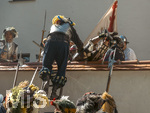 04.07.2026,  Frundsbergfest Mindelheim 2026, Historisches-Fest im Unterallgäu mit tausenden Mitwirkenden. Die Kreisstadt Mindelheim kehrt für eine Woche ins Mittelalter zurück und feiert ihre historische Geschichte.  Schauspiel MEHR SOLD MUSS HER am Stadtgraben, Landknechte stürmen die Mauern der Stadt. 