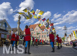 04.07.2026,  Frundsbergfest Mindelheim 2026, Historisches-Fest im Unterallgäu mit tausenden Mitwirkenden. Die Kreisstadt Mindelheim kehrt für eine Woche ins Mittelalter zurück und feiert ihre historische Geschichte. Fahnenschwinger Mindelheim