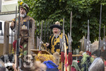 04.07.2026,  Frundsbergfest Mindelheim 2026, Historisches-Fest im Unterallgäu mit tausenden Mitwirkenden. Die Kreisstadt Mindelheim kehrt für eine Woche ins Mittelalter zurück und feiert ihre historische Geschichte. Malefizer Gefangen in der Stadtwache