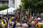 04.07.2026,  Frundsbergfest Mindelheim 2026, Historisches-Fest im Unterallgäu mit tausenden Mitwirkenden. Die Kreisstadt Mindelheim kehrt für eine Woche ins Mittelalter zurück und feiert ihre historische Geschichte. Malefizer Gefangen in der Stadtwache