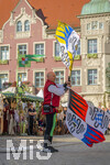 04.07.2026,  Frundsbergfest Mindelheim 2026, Historisches-Fest im Unterallgäu mit tausenden Mitwirkenden. Die Kreisstadt Mindelheim kehrt für eine Woche ins Mittelalter zurück und feiert ihre historische Geschichte. Fahnenschwinger Mindelheim 