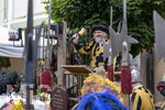 04.07.2026,  Frundsbergfest Mindelheim 2026, Historisches-Fest im Unterallgäu mit tausenden Mitwirkenden. Die Kreisstadt Mindelheim kehrt für eine Woche ins Mittelalter zurück und feiert ihre historische Geschichte. Malefizer Gefangen in der Stadtwache