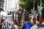 04.07.2026,  Frundsbergfest Mindelheim 2026, Historisches-Fest im Unterallgäu mit tausenden Mitwirkenden. Die Kreisstadt Mindelheim kehrt für eine Woche ins Mittelalter zurück und feiert ihre historische Geschichte. Malefizer Gefangen in der Stadtwache