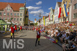 04.07.2026,  Frundsbergfest Mindelheim 2026, Historisches-Fest im Unterallgäu mit tausenden Mitwirkenden. Die Kreisstadt Mindelheim kehrt für eine Woche ins Mittelalter zurück und feiert ihre historische Geschichte. Fahnenschwinger Mindelheim