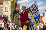 04.07.2026,  Frundsbergfest Mindelheim 2026, Historisches-Fest im Unterallgäu mit tausenden Mitwirkenden. Die Kreisstadt Mindelheim kehrt für eine Woche ins Mittelalter zurück und feiert ihre historische Geschichte. Fahnenschwinger Mindelheim