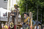 04.07.2026,  Frundsbergfest Mindelheim 2026, Historisches-Fest im Unterallgäu mit tausenden Mitwirkenden. Die Kreisstadt Mindelheim kehrt für eine Woche ins Mittelalter zurück und feiert ihre historische Geschichte. Malefizer Gefangen in der Stadtwache