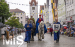05.07.2026,  Frundsbergfest Mindelheim 2026, Historisches-Fest im Unterallgäu mit tausenden Mitwirkenden. Die Kreisstadt Mindelheim kehrt für eine Woche ins Mittelalter zurück um ihre historische Geschichte zu feiern. Historischer Festzug am Sonntag 5.7.2026 durch die Maximilianstrasse,  