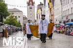 05.07.2026,  Frundsbergfest Mindelheim 2026, Historisches-Fest im Unterallgäu mit tausenden Mitwirkenden. Die Kreisstadt Mindelheim kehrt für eine Woche ins Mittelalter zurück um ihre historische Geschichte zu feiern. Historischer Festzug am Sonntag 5.7.2026 durch die Maximilianstrasse,  