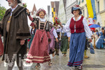 05.07.2026,  Frundsbergfest Mindelheim 2026, Historisches-Fest im Unterallgäu mit tausenden Mitwirkenden. Die Kreisstadt Mindelheim kehrt für eine Woche ins Mittelalter zurück um ihre historische Geschichte zu feiern. Historischer Festzug am Sonntag 5.7.2026 durch die Maximilianstrasse,  