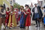 05.07.2026,  Frundsbergfest Mindelheim 2026, Historisches-Fest im Unterallgäu mit tausenden Mitwirkenden. Die Kreisstadt Mindelheim kehrt für eine Woche ins Mittelalter zurück um ihre historische Geschichte zu feiern. Historischer Festzug am Sonntag 5.7.2026 durch die Maximilianstrasse,  