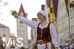 05.07.2026,  Frundsbergfest Mindelheim 2026, Historisches-Fest im Unterallgäu mit tausenden Mitwirkenden. Die Kreisstadt Mindelheim kehrt für eine Woche ins Mittelalter zurück um ihre historische Geschichte zu feiern. Historischer Festzug am Sonntag 5.7.2026 durch die Maximilianstrasse,  