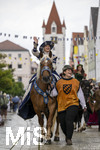 05.07.2026,  Frundsbergfest Mindelheim 2026, Historisches-Fest im Unterallgäu mit tausenden Mitwirkenden. Die Kreisstadt Mindelheim kehrt für eine Woche ins Mittelalter zurück um ihre historische Geschichte zu feiern. Historischer Festzug am Sonntag 5.7.2026 durch die Maximilianstrasse,  
