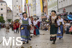 05.07.2026,  Frundsbergfest Mindelheim 2026, Historisches-Fest im Unterallgäu mit tausenden Mitwirkenden. Die Kreisstadt Mindelheim kehrt für eine Woche ins Mittelalter zurück um ihre historische Geschichte zu feiern. Historischer Festzug am Sonntag 5.7.2026 durch die Maximilianstrasse,  