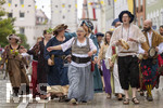 05.07.2026,  Frundsbergfest Mindelheim 2026, Historisches-Fest im Unterallgäu mit tausenden Mitwirkenden. Die Kreisstadt Mindelheim kehrt für eine Woche ins Mittelalter zurück um ihre historische Geschichte zu feiern. Historischer Festzug am Sonntag 5.7.2026 durch die Maximilianstrasse,  