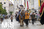 05.07.2026,  Frundsbergfest Mindelheim 2026, Historisches-Fest im Unterallgäu mit tausenden Mitwirkenden. Die Kreisstadt Mindelheim kehrt für eine Woche ins Mittelalter zurück um ihre historische Geschichte zu feiern. Historischer Festzug am Sonntag 5.7.2026 durch die Maximilianstrasse,  