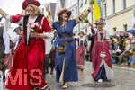 05.07.2026,  Frundsbergfest Mindelheim 2026, Historisches-Fest im Unterallgäu mit tausenden Mitwirkenden. Die Kreisstadt Mindelheim kehrt für eine Woche ins Mittelalter zurück um ihre historische Geschichte zu feiern. Historischer Festzug am Sonntag 5.7.2026 durch die Maximilianstrasse,  