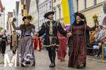 05.07.2026,  Frundsbergfest Mindelheim 2026, Historisches-Fest im Unterallgäu mit tausenden Mitwirkenden. Die Kreisstadt Mindelheim kehrt für eine Woche ins Mittelalter zurück um ihre historische Geschichte zu feiern. Historischer Festzug am Sonntag 5.7.2026 durch die Maximilianstrasse,  