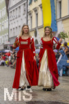 05.07.2026,  Frundsbergfest Mindelheim 2026, Historisches-Fest im Unterallgäu mit tausenden Mitwirkenden. Die Kreisstadt Mindelheim kehrt für eine Woche ins Mittelalter zurück um ihre historische Geschichte zu feiern. Historischer Festzug am Sonntag 5.7.2026 durch die Maximilianstrasse,  