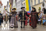 05.07.2026,  Frundsbergfest Mindelheim 2026, Historisches-Fest im Unterallgäu mit tausenden Mitwirkenden. Die Kreisstadt Mindelheim kehrt für eine Woche ins Mittelalter zurück um ihre historische Geschichte zu feiern. Historischer Festzug am Sonntag 5.7.2026 durch die Maximilianstrasse,  