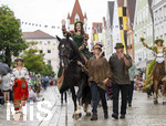05.07.2026,  Frundsbergfest Mindelheim 2026, Historisches-Fest im Unterallgäu mit tausenden Mitwirkenden. Die Kreisstadt Mindelheim kehrt für eine Woche ins Mittelalter zurück um ihre historische Geschichte zu feiern. Historischer Festzug am Sonntag 5.7.2026 durch die Maximilianstrasse,  