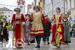 05.07.2026,  Frundsbergfest Mindelheim 2026, Historisches-Fest im Unterallgäu mit tausenden Mitwirkenden. Die Kreisstadt Mindelheim kehrt für eine Woche ins Mittelalter zurück um ihre historische Geschichte zu feiern. Historischer Festzug am Sonntag 5.7.2026 durch die Maximilianstrasse,  