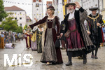 05.07.2026,  Frundsbergfest Mindelheim 2026, Historisches-Fest im Unterallgäu mit tausenden Mitwirkenden. Die Kreisstadt Mindelheim kehrt für eine Woche ins Mittelalter zurück um ihre historische Geschichte zu feiern. Historischer Festzug am Sonntag 5.7.2026 durch die Maximilianstrasse,  
