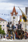 05.07.2026,  Frundsbergfest Mindelheim 2026, Historisches-Fest im Unterallgäu mit tausenden Mitwirkenden. Die Kreisstadt Mindelheim kehrt für eine Woche ins Mittelalter zurück um ihre historische Geschichte zu feiern. Historischer Festzug am Sonntag 5.7.2026 durch die Maximilianstrasse,  