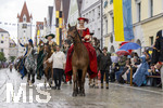 05.07.2026,  Frundsbergfest Mindelheim 2026, Historisches-Fest im Unterallgäu mit tausenden Mitwirkenden. Die Kreisstadt Mindelheim kehrt für eine Woche ins Mittelalter zurück um ihre historische Geschichte zu feiern. Historischer Festzug am Sonntag 5.7.2026 durch die Maximilianstrasse,  