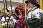 05.07.2026,  Frundsbergfest Mindelheim 2026, Historisches-Fest im Unterallgäu mit tausenden Mitwirkenden. Die Kreisstadt Mindelheim kehrt für eine Woche ins Mittelalter zurück um ihre historische Geschichte zu feiern. Historischer Festzug am Sonntag 5.7.2026 durch die Maximilianstrasse,  